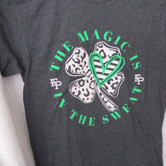 New - Flex It Pink The Magic Is In The Sweat T-Shirt - Picture 2 of 9